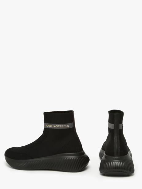 Sok Sneakers Kreeper Run Mid Karl lagerfeld Zwart women KL64444 ander zicht 2