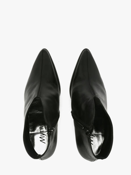 Stadsschoenen Met Hak Uit Leder Myma Zwart women 85009 ander zicht 3