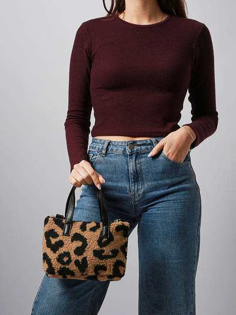 Handtas Polaire Miniprix Bruin polaire S030 ander zicht 1