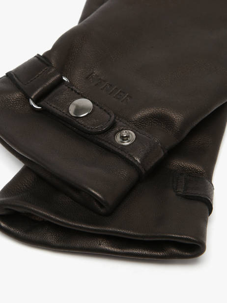 Herenhandschoenen Leder Etrier Zwart accessoires EGLO603G ander zicht 1