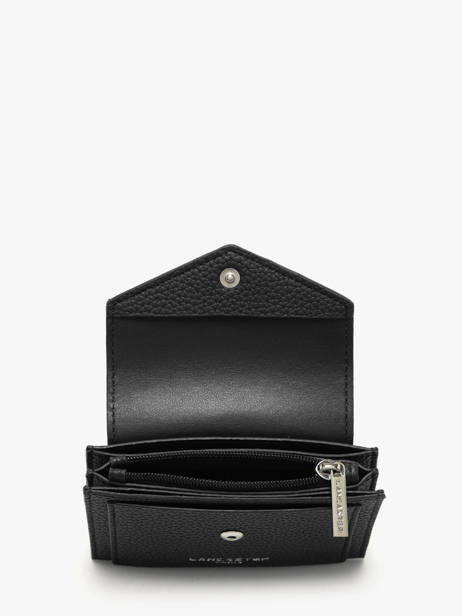 Portemonnee Lancaster Zwart maya double kba 10 ander zicht 1