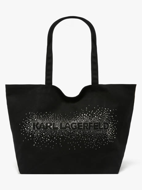 Shopper K/essential Rhinestone Logo Karl lagerfeld Zwart k essential B1W50087