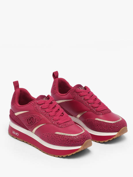 Sneakers Uit Leder Liu jo Roze women 6013PXCB ander zicht 1