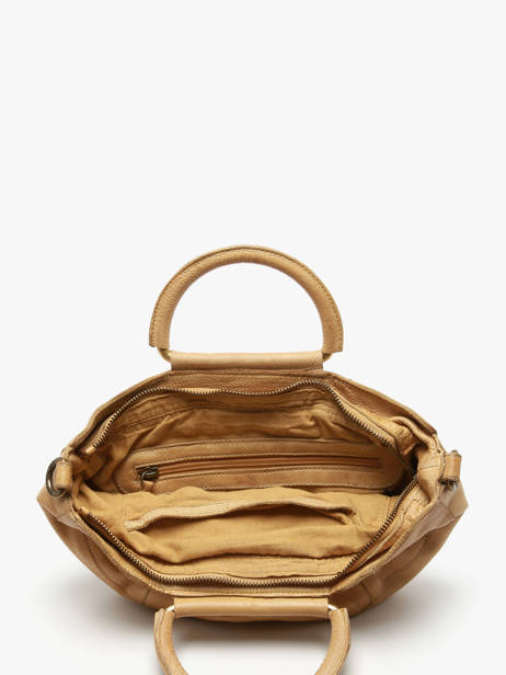 Cross Body Tas Heritage Leder Biba Geel heritage MIB1L ander zicht 3