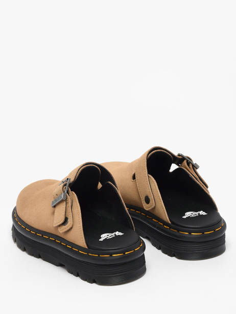 Slippers Met Platformzool Zebzag Uit Leder Dr martens Beige women 31737439 ander zicht 2