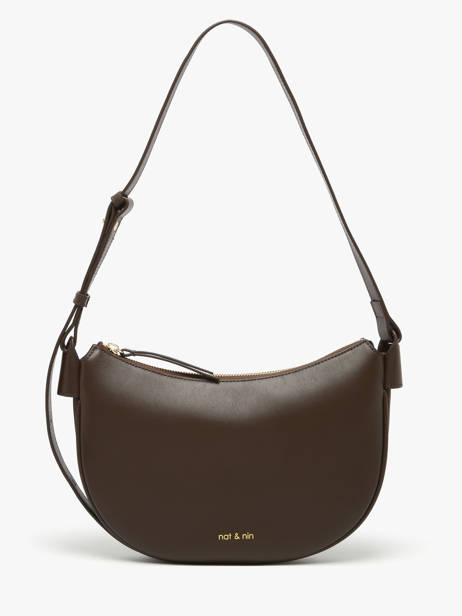 Cross Body Tas Vintage Leder Nat et nin Bruin vintage LUNE