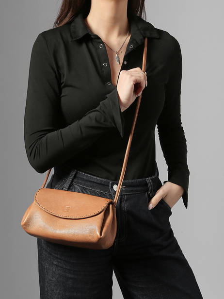 Cross Body Tas Leather Leder Biba Bruin leather ISE1L ander zicht 1