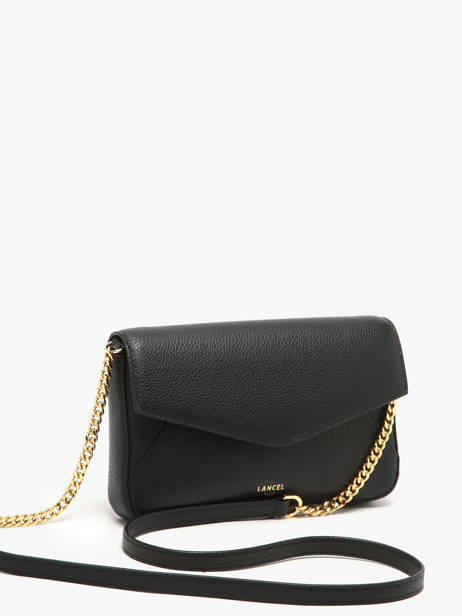 Cross Body Tas Enveloppe Leder Lancel Zwart enveloppe A14024 ander zicht 2