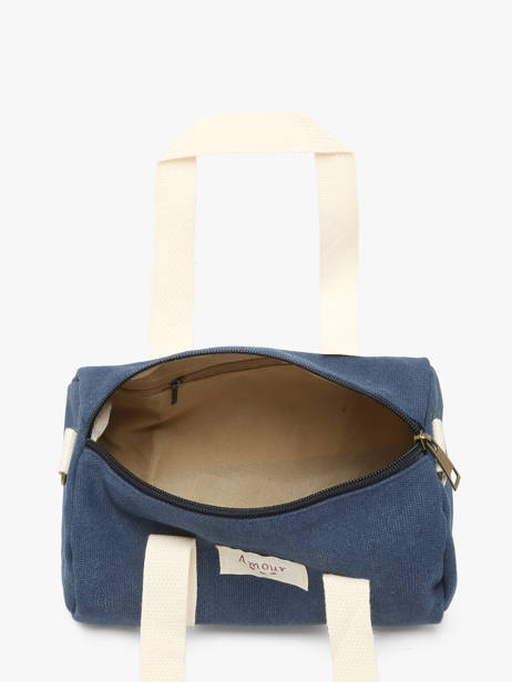 Cross Body Tas Amour Toile Katoen Miniprix Blauw amour toile 8084 ander zicht 2