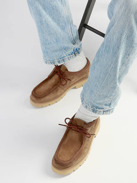 Derby Veterschoenen Uit Leder Clarks Bruin men 26186419 ander zicht 1