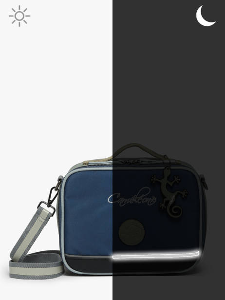 Lunchtas Cameleon Blauw vintage urban PBVBBL24 ander zicht 5