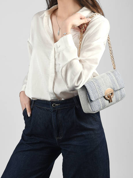 Cross Body Tas Moon M Tressé  Vanessa bruno Blauw moon 7V40533 ander zicht 1