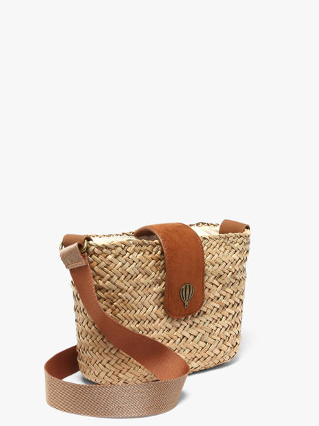 Cross Body Tas Estival Raphia Le voyage en panier Beige estival PM944 ander zicht 1