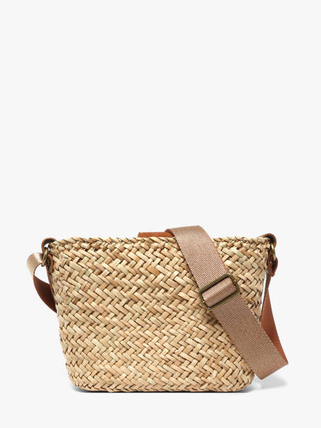 Cross Body Tas Estival Raphia Le voyage en panier Beige estival PM944 ander zicht 3