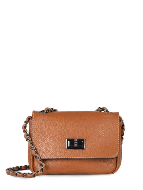 Cross Body Tas Caviar Leder Milano Bruin caviar CA21122