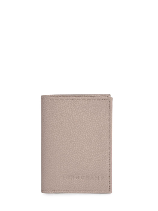 Longchamp Le foulonné Kredietkaarthouder Grijs